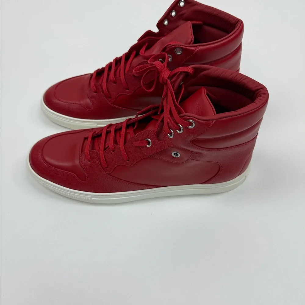 Balenciaga Red High-Top Sneakers - Picture 3 of 6